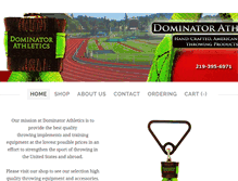 Tablet Screenshot of dominatorathletics.com